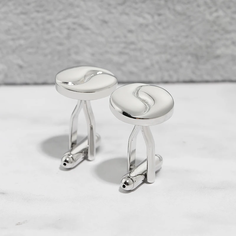 Men's Cufflinks Copper Classic Simple Silver Color French Design Gentleman Inch Shirt Suit Wear Gift | Украшения и аксессуары