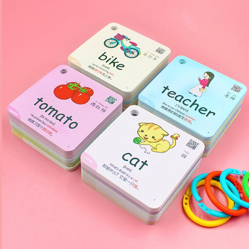 

600 Words 20 Categories Cognition Learning Card Animal Shape Color Flash Cards