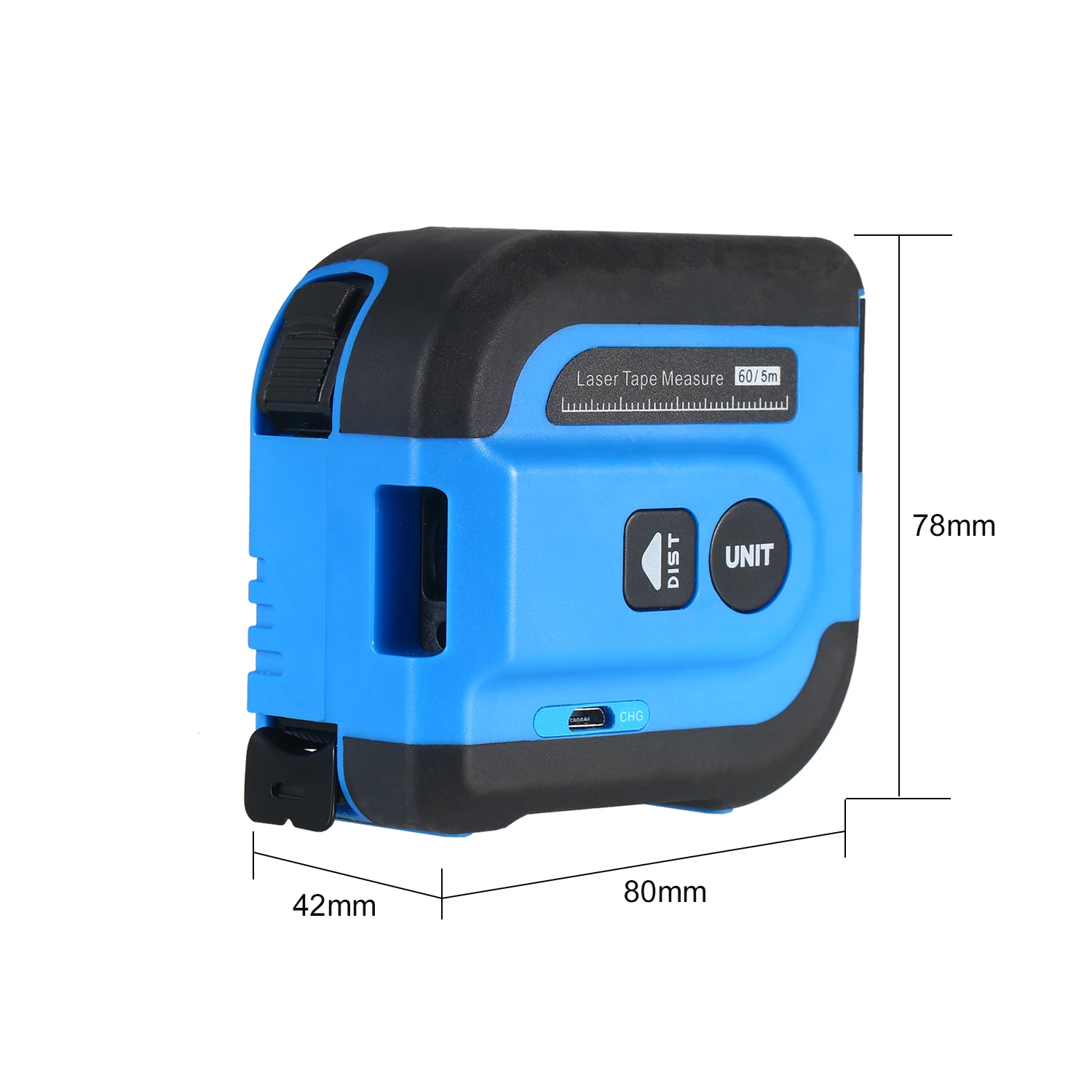Цифровая измерительная лента 2 в 1 лазерный измеритель расстояния 196ft с