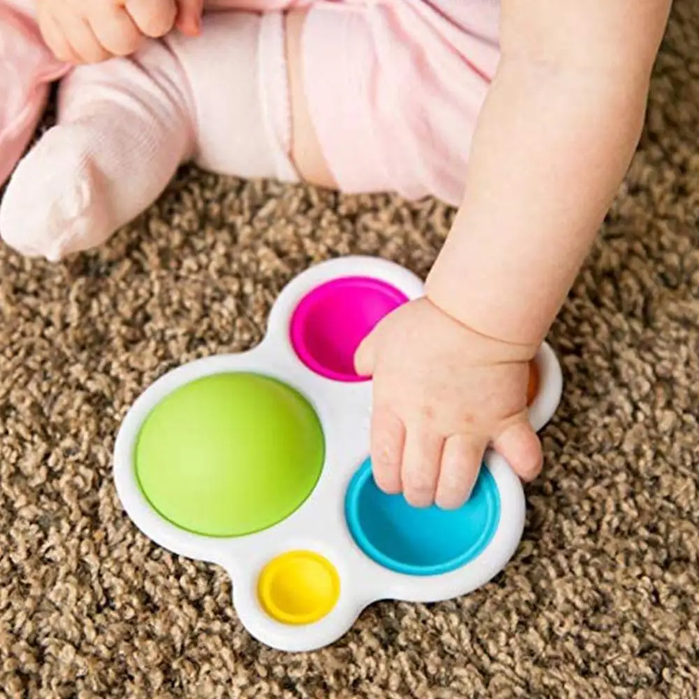 Infant Baby Toys Montessori Exercise Board Rattle Puzzle Colorful Kids Fidget Toys Intelligence Development Early Education Toy