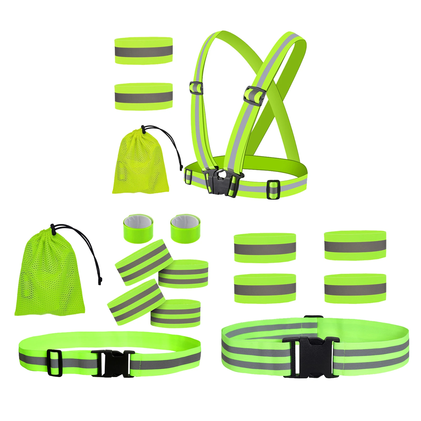 

Reflective Vest Night Adults Kids Reflective Bands Cycling Reflector