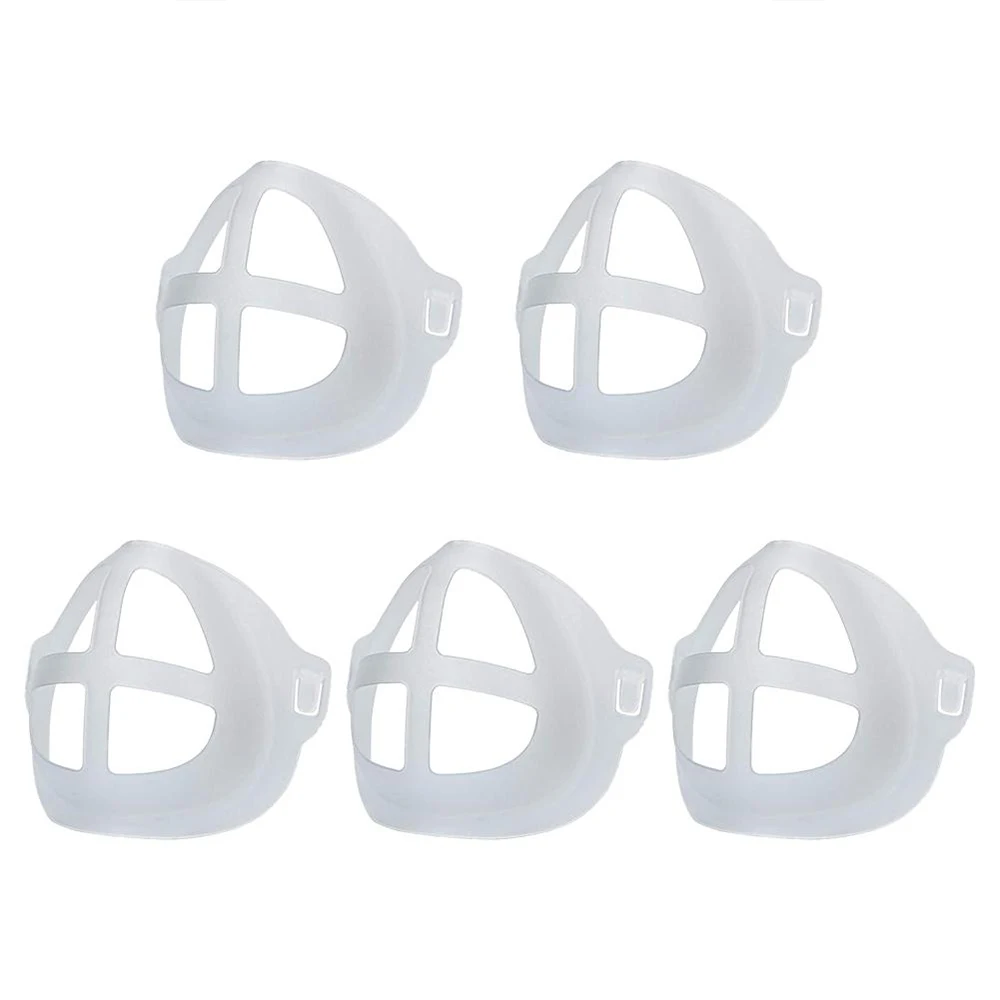 

50/40/30/20/10/5pcs 3D Breathable Valve Mouth Mask Support Breathing Assist Mask Inner Cushion Bracket Food Grade PE Mask Holder