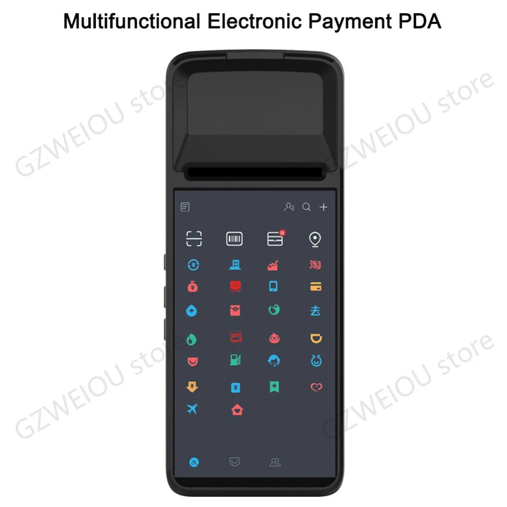 PDA Android 7 0 Bluetooth Термальный чековый принтер 58 мм 3G WiFi мобильный заказ POS-терминал с