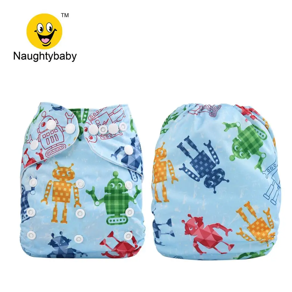 2020 Naughty Baby Adjustable Washable Reusable Cover baby cloth diaper nappies 200 without insert 100 Color For Choose