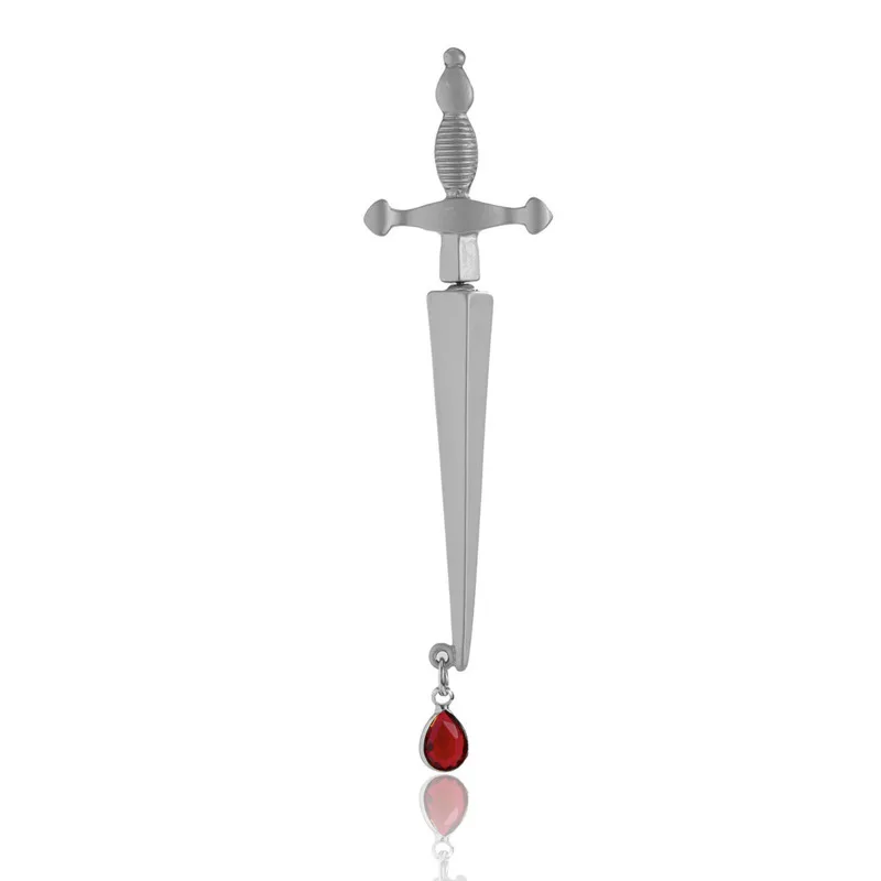 

Single Women Earrings Crosses Vintage Unusual Hanging Earrings Goth Blood Drop Gem Pendant Cuffs Jewelry For Ear Accessories
