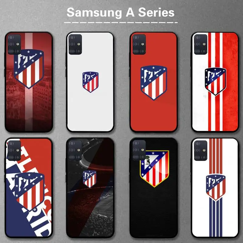 

AtléTico Madrid Football Phone Case For Samsung A01 A10 A02 A20 A31 A40 A50 S A52 A51 A70 A71 A80 A91 Cover Fundas Coque
