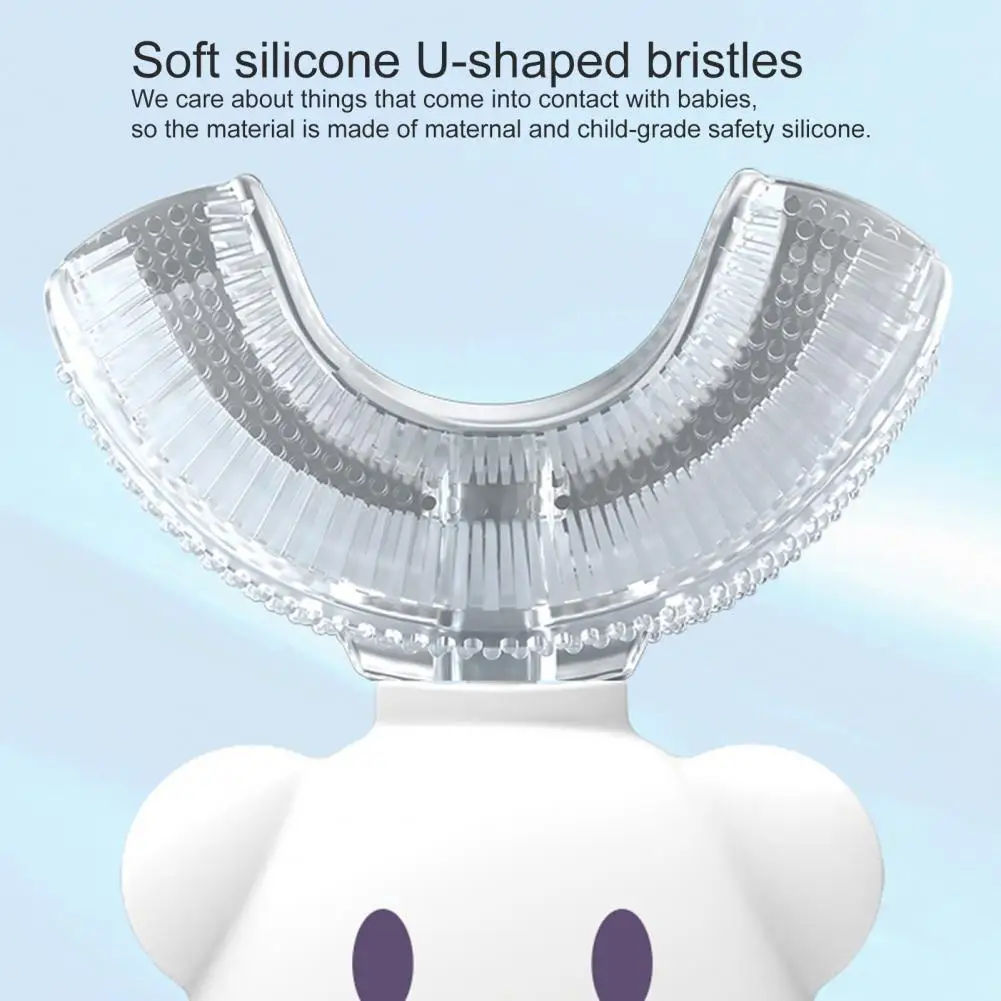 

Great Baby Toothbrush Cartoon Shape Compact Detachable U-type Children Toothbrush Toothbrush Toothbrush