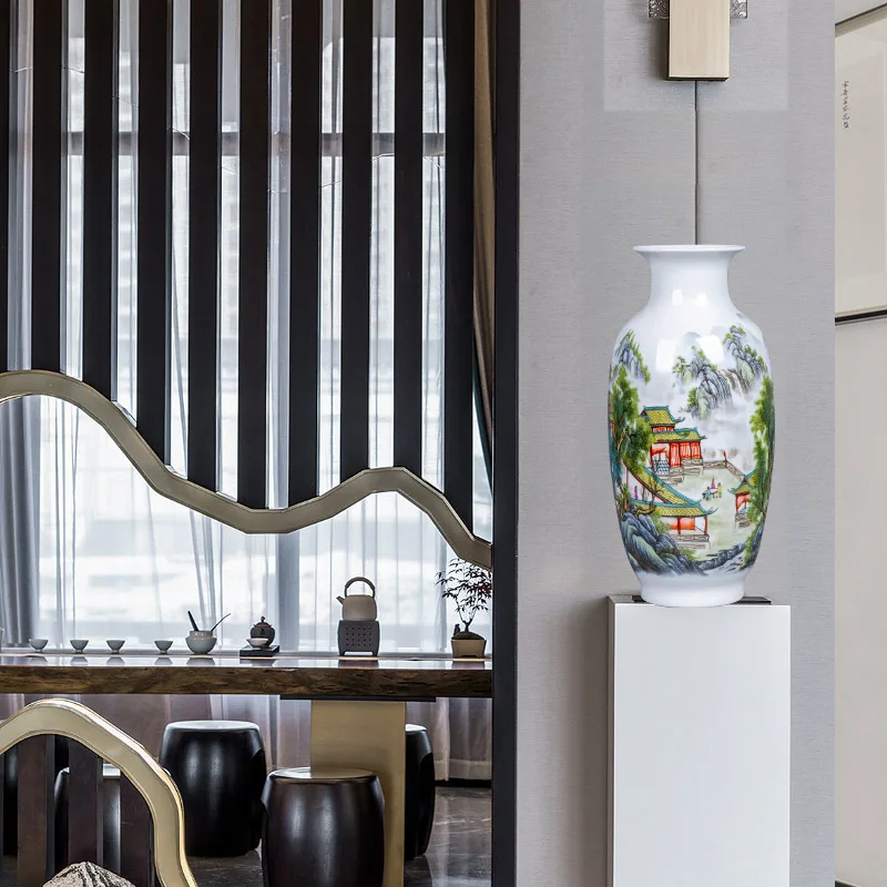 Китайская Цзиндэчжэнь традиционная фарфоровая ваза античный цветок птица