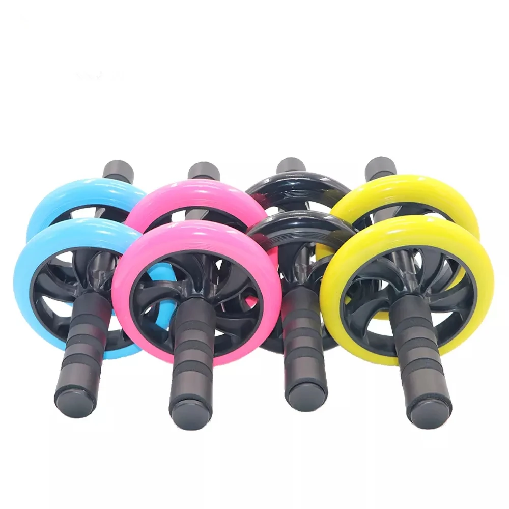 Дважды колесный обновлен Ab пресса Пресс колесные ролики тренажерный зал