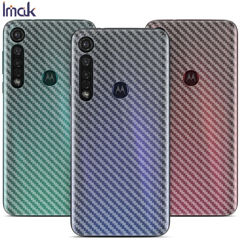 Задняя пленка IMAK из углеродного волокна с рисунком для Motorola Moto G8 Plus Play One Защитная