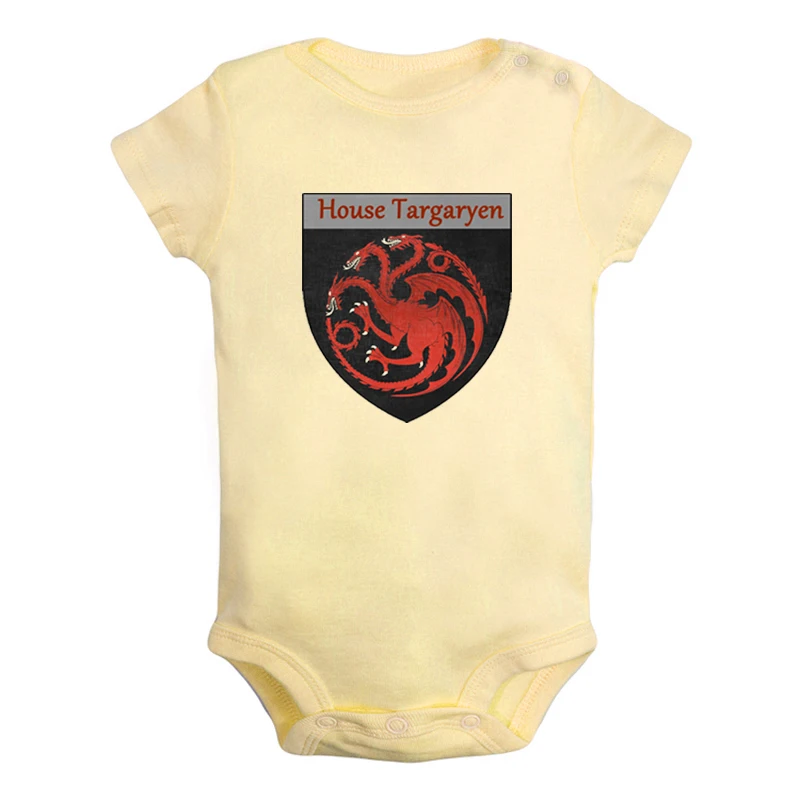 JcBaby2155vYD Комплекты одежды для новорожденных мальчиков и девочек с изображением драконов, Игры престолов, Дома Таргариенов, комбинезон с принтом, боди для младенцев, хлопковые комплекты одежды - Цвет: JcBaby2155vYD