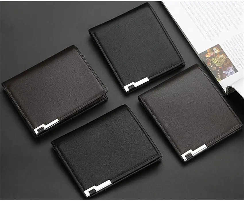 Мужской короткий кошелек высокого качества Billfold для подростка PU кожаные кошельки бумажник многофункциональные кошельки владельцы кредитных карт