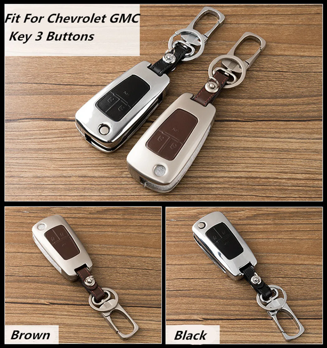WFMJ цинковый сплав 3 кнопки крышка ключа брелок для 2010 2011 2012 2013 Chevrolet Camaro Cruze Equinox Malibu