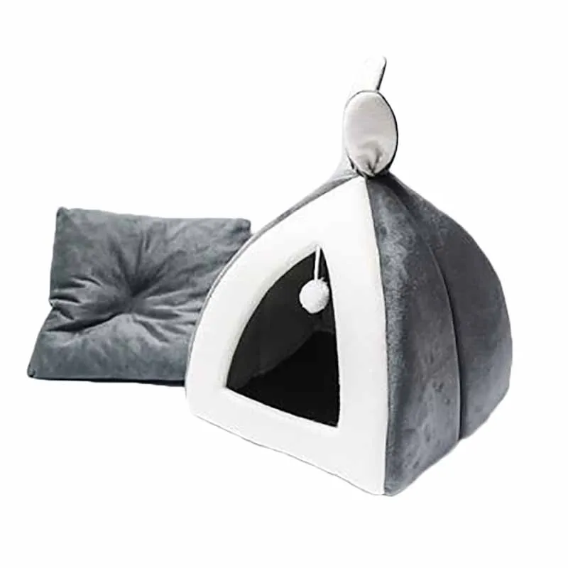 Зимние теплые спальные коврики для кошек домашних животных средних и дешевых