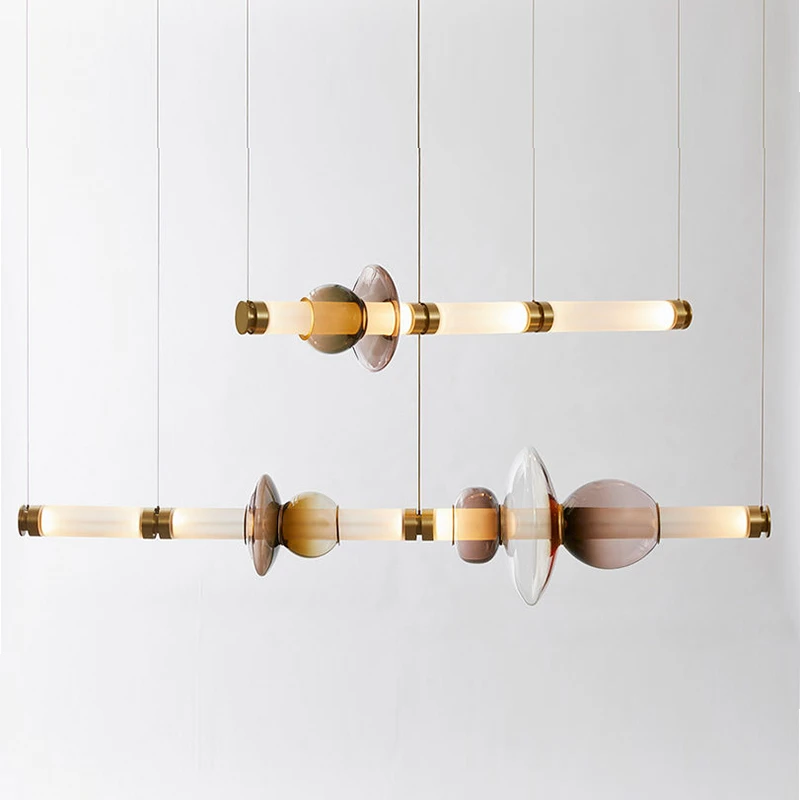 

Nordic Designer Art Led Pendant Lights Lighting Postmodern Bead Pendant Living Room Decorative Hanging Lamp Cafe Lights Fixtures