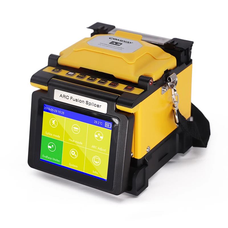 COMWAY A3 сварочный аппарат для оптического волокна FTTH мини-сенсорный экран машина