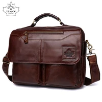 mens genuine leather bag office bags for men leather laptop bag briefcase shoulder handbag luxury handbag office bags zznick