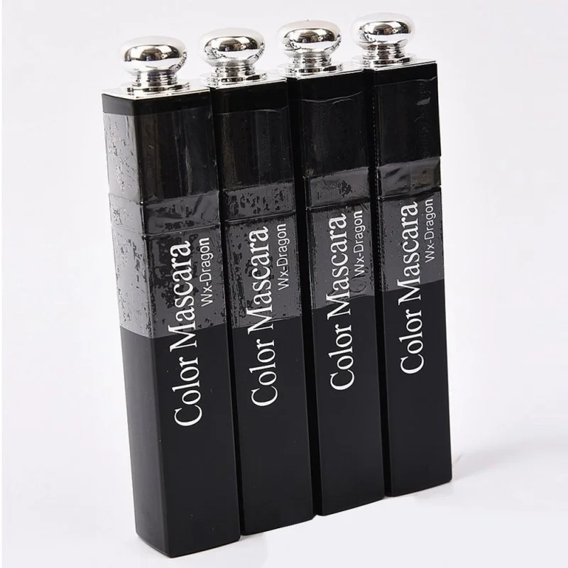 

2pcs Waterproof Fast Dry Eyelashes Curling Lengthening Makeup Eye Lashes Blue Green Red Purple Black White Ink Mascara
