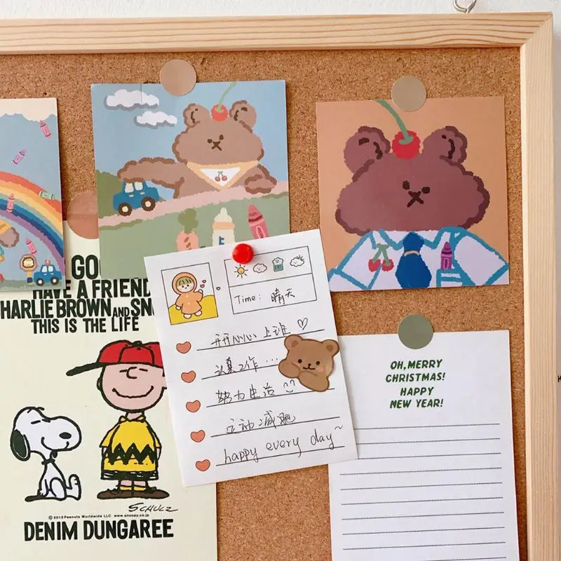 

Cork Wood Wall Hanging Message Bulletin Board Frame Notice Note Memo Board Shop R9UA