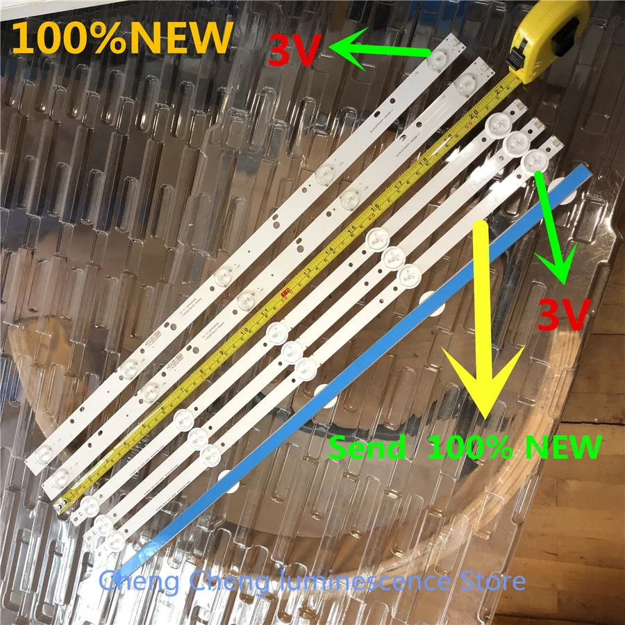 30 pcs/Lot 100% NEW LCD TV backlight bar 100% test SJ.HZ.D2750501-2835CS-F 1pcs=54cm 5 led(1 led=3v)