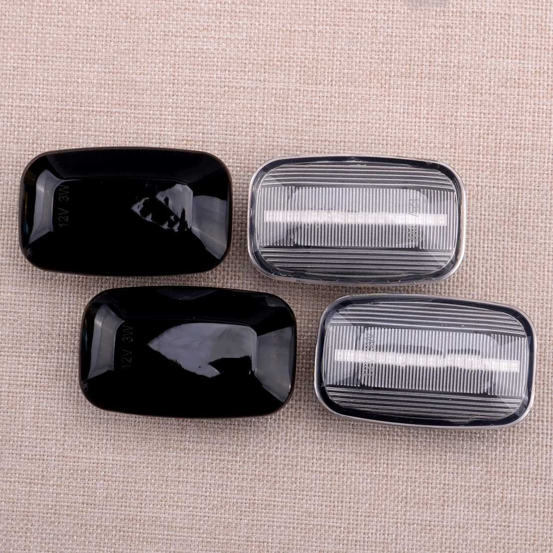 

2pcs Car 3W 12V Dynamic LED Side Marker Fender Turn Signal Light fit for Toyota Land Cruiser 70 80 100 Accessories