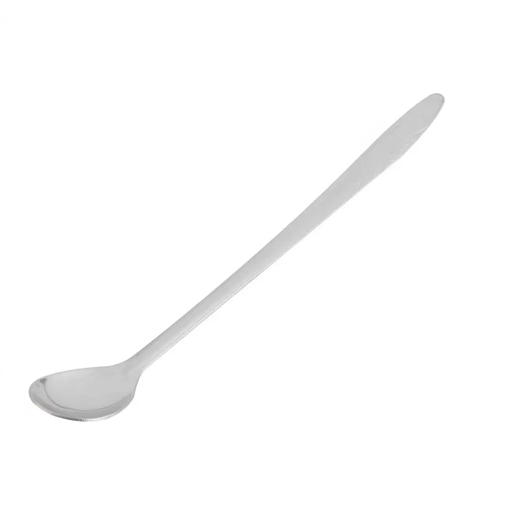 1pcs 18.5cm Stainless Steel Long handle Iced Tea Spoon Coffee Cold Drink Fruit Juice Spoons Ice Scoop Mixing | Дом и сад