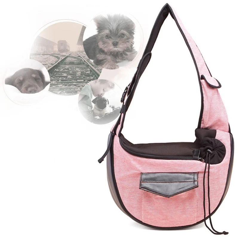 

Dog Carrier Breathable Cotton Crossbody for Small Pet Dog Outdoor Safe Travel Shoulder Bag