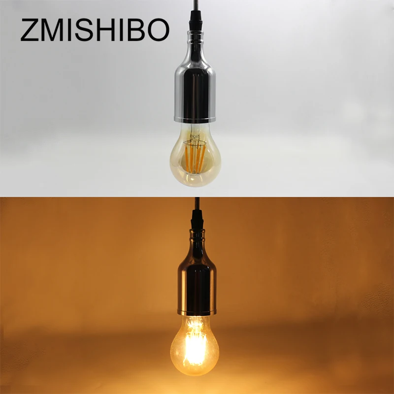 ZMISHIBO Роскошные хром цветные металлические подвесные светильники 110 220 В E27