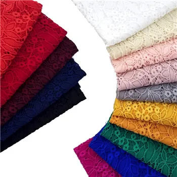 Кружевное платье с цветочным узором Ткань для свадебного платья Изготовленная