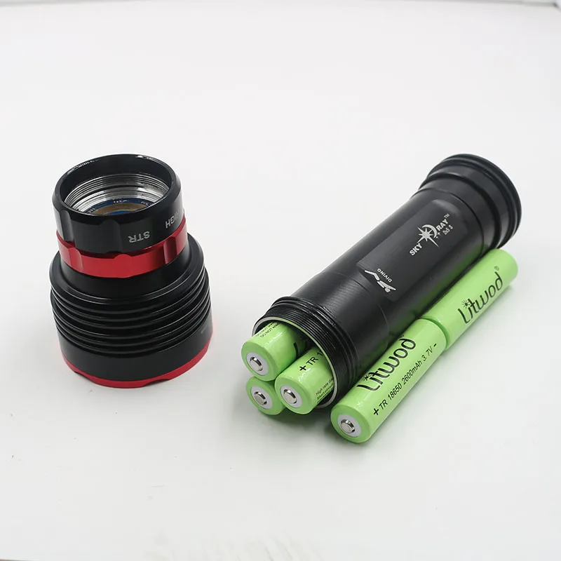 Z40DX5 CREE XHP70.2 светодиодный фонарик светильник водонепроницаемый 3 режима 18650 батарея Дайвинг лампа под водой PK XM-L2 U3 фонарик