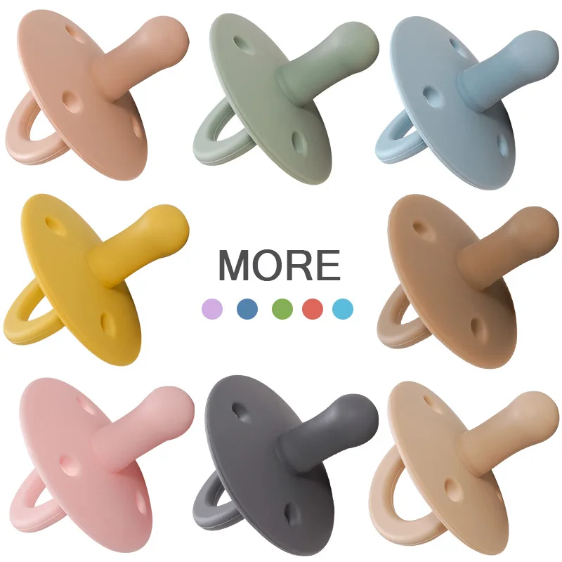 Chupete de silicona suave para beb&eacute;, mordedor de grado alimenticio, cadena colgante, novedad, gran oferta-2