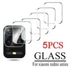 5Pcs for Xiaomi Redmi Note 9 Pro 9S 12 10 Pro 9 5G 10c NFC 8t 9a 8 Camera Lens Protector Tempered Glass Back Screen Redme 10a