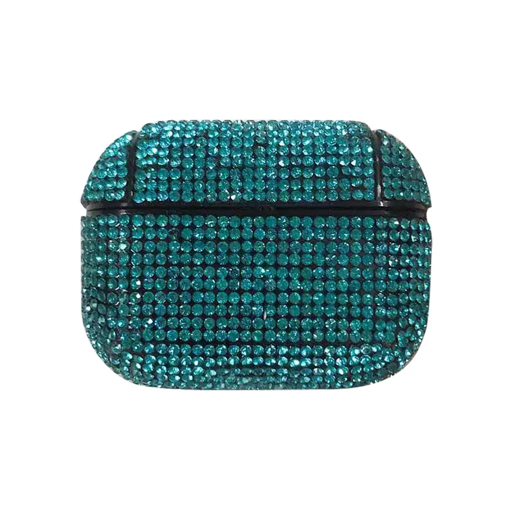 Портативный чехол для наушников Apple Airpods Pro беспроводной Bluetooth блестящий