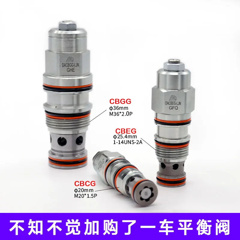 

Balance valve threaded cartridge CBCG/CBEG/CBGG-LJN crane ship counterbalance valve two-way balance valve