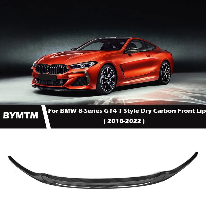 

T Style Dry Carbon fiber Front Lip Spoiler Bumper For BMW 8 Series G14