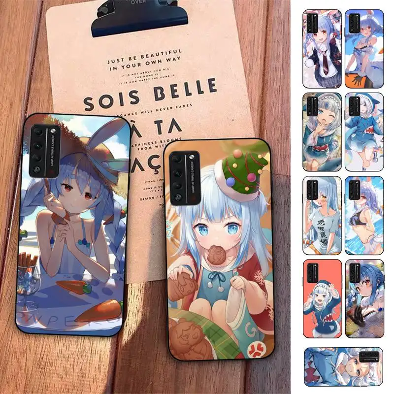 

Hololive Usada Pekora gawr gura Phone Case for Huawei Honor 10 i 8X C 5A 20 9 10 30 lite pro Voew 10 20 V30