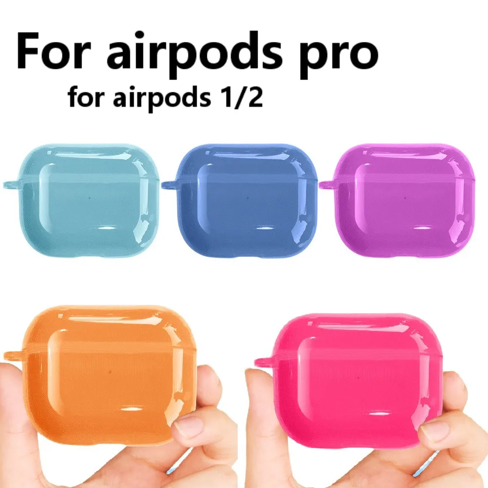 

Чехол для AirPods, ярких цветов, чехлы для наушников AirPods 2, защитный чехол для Airpods Pro, мягкий чехол