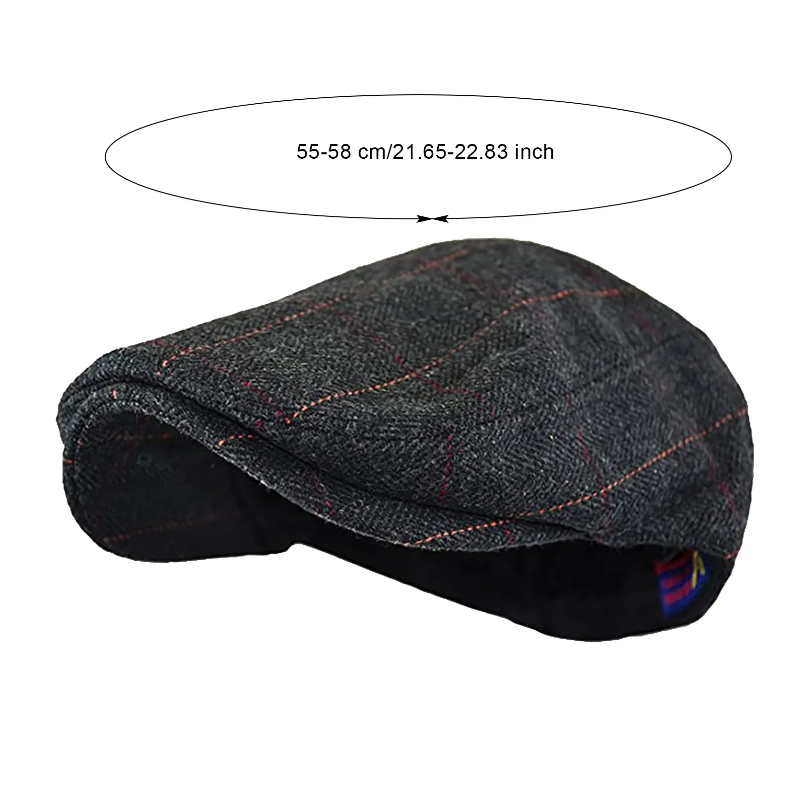 

2021 New men's retro casual newsboy plaid hat spring and autumn retro beret hat wild casual hats unisex wild octagonal cap