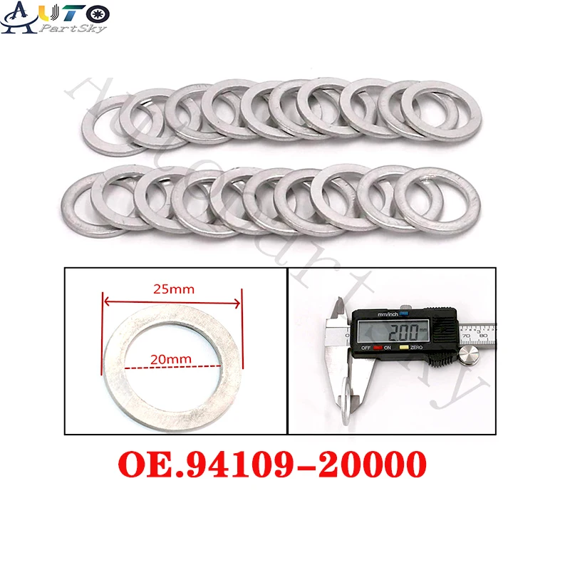 20 шт. новый мм маслосливную пробку раздавить шайба прокладки для Honda Acura Авто