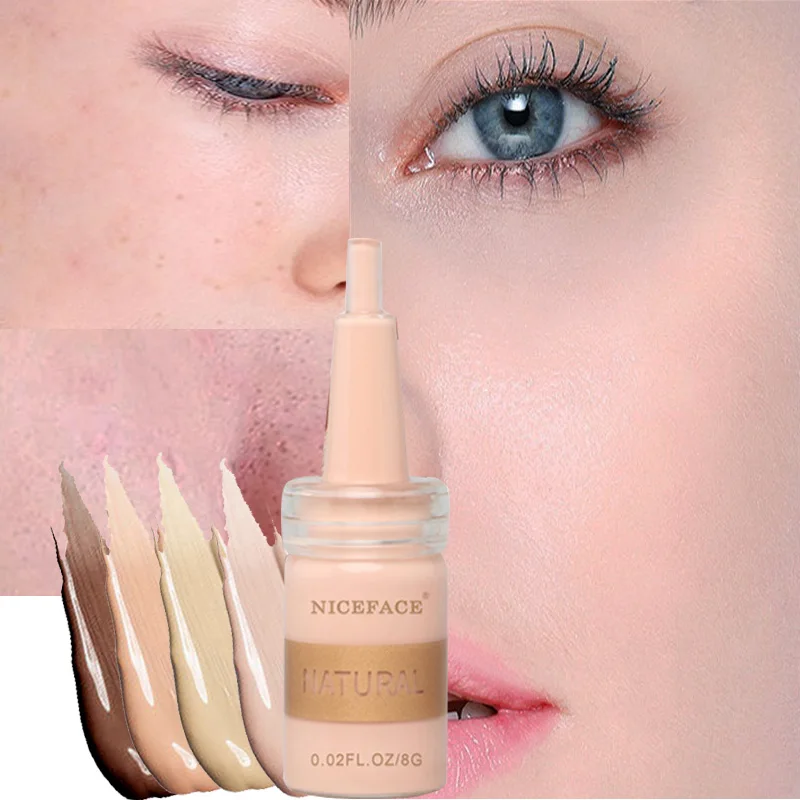 Тональная основа для макияжа лица жидкий консилер крем водостойкая матовая с