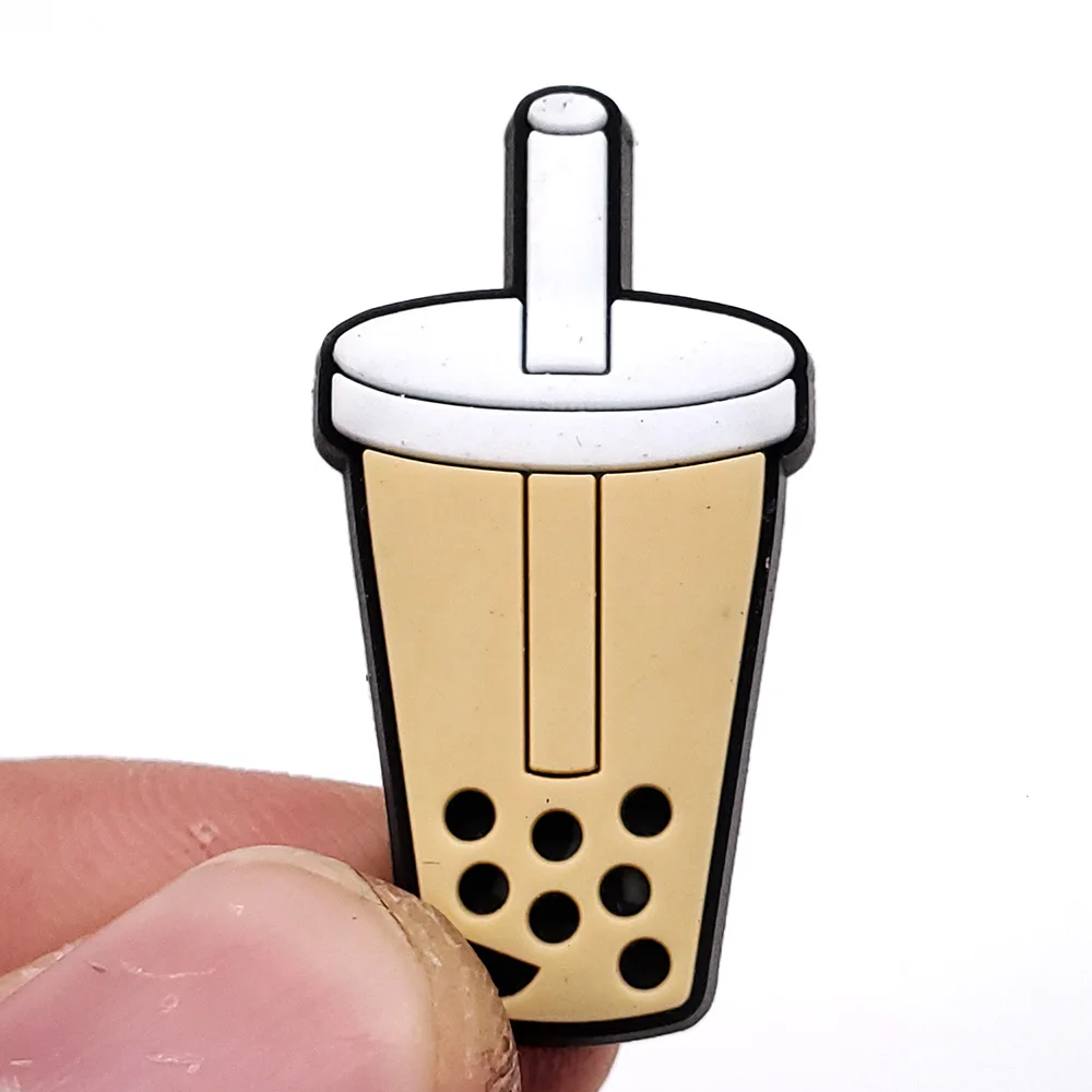 New arrival 1pcs Cute Food series PVC Shoe Charms Cartoon hamburger Shoe Aceessories Fit Women croc clogs kids X-mas Gifts jibz