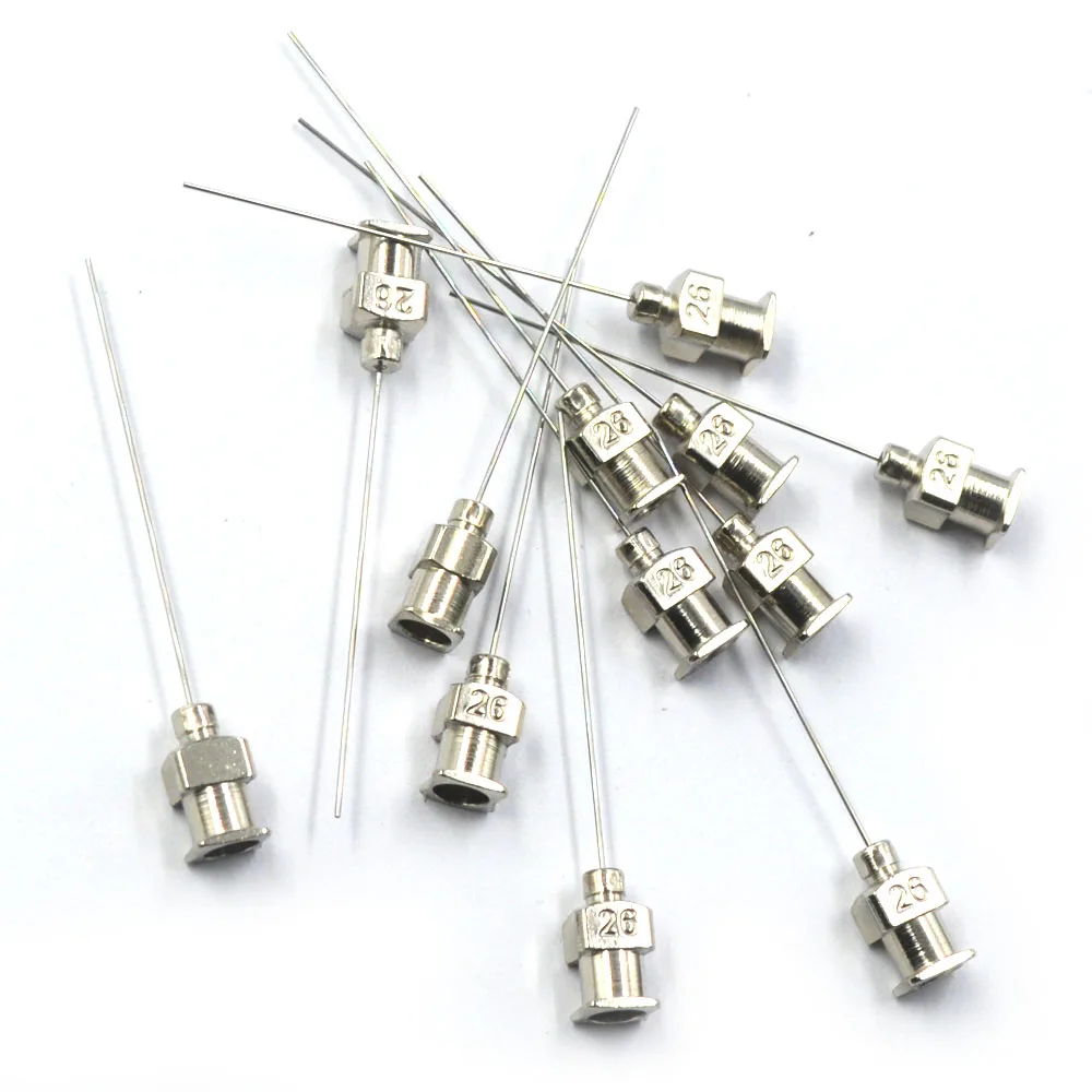 1 5 дюймов серебро 26Ga Нержавеющая сталь распределяя клей наконечники игл для