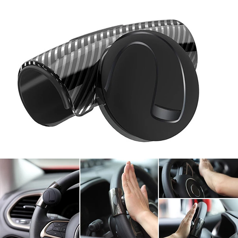 

Accessory Steering Wheel Booster Replacement Spinner Control Handle Black