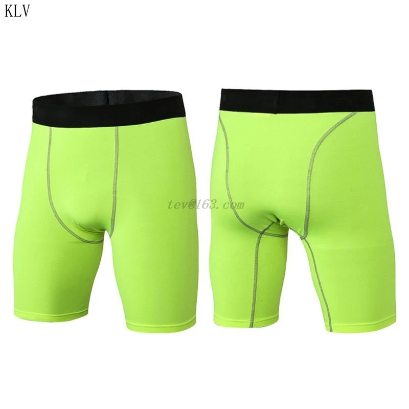 Мужские Компрессионные шорты размера плюс быстро сохнут широкий эластичный пояс
