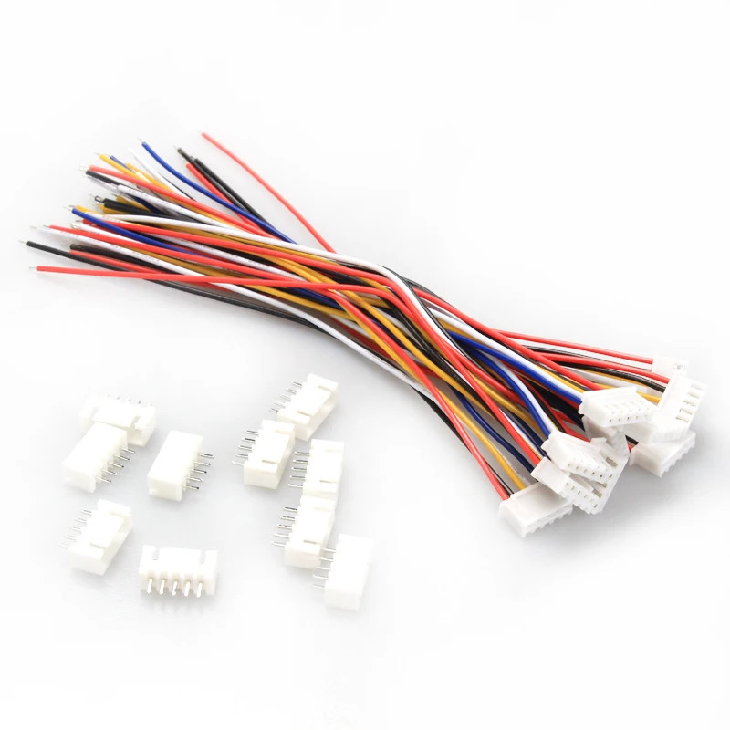 10Pcs DIY Mini Micro JST XH2.54mm Connector Terminal Plug with Cable Wire 24AWG 15cm for RC Model Battery Receiver | Игрушки и хобби