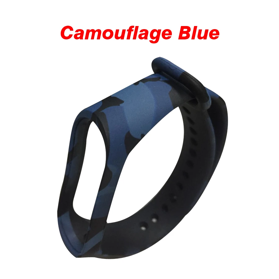 Camouflag blue Браслет для Xiao mi band 4 mi Band 4 спортивный ремешок силиконовый ремешок для mi band 4 аксессуары браслет ремешок - Цвет: Camouflag blue