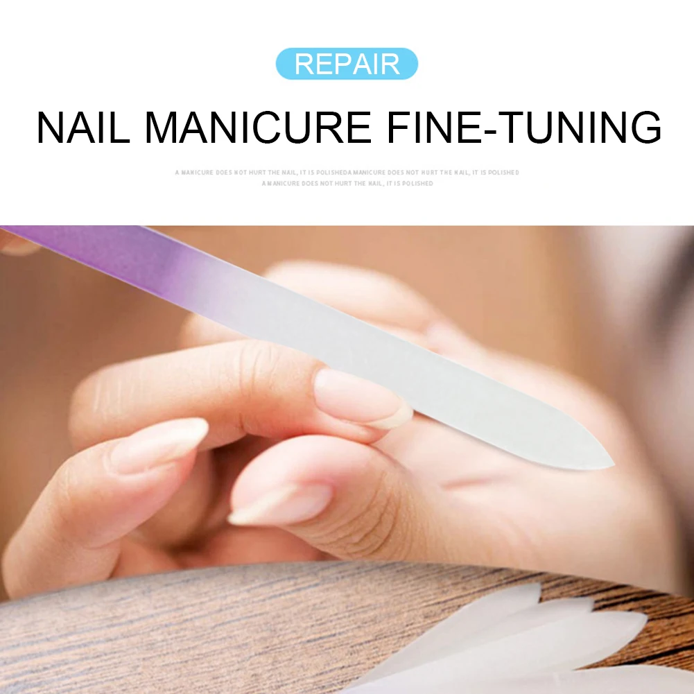 Модная пилка для ногтей со стеклом полировки женщин и девушек профессиональная
