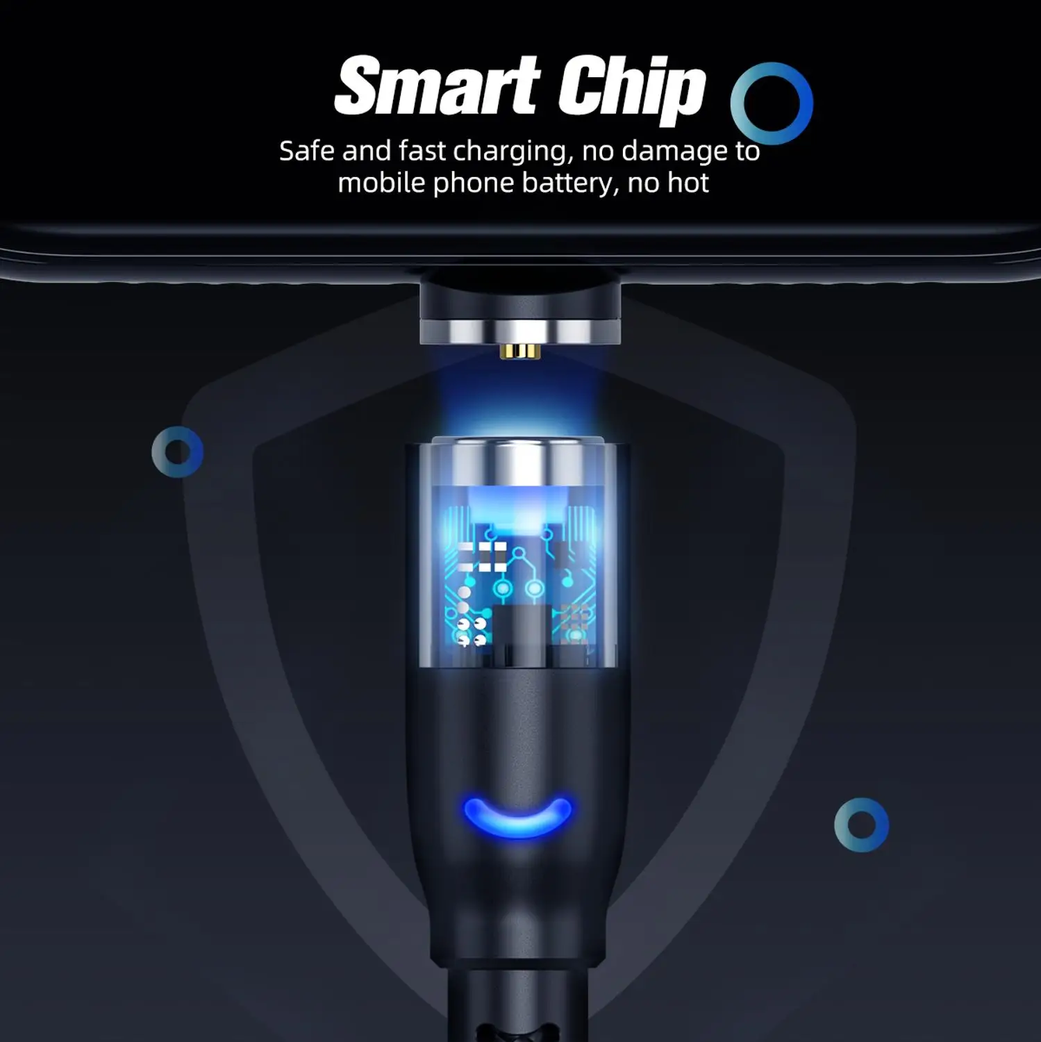 Магнитный кабель ANMONE Micro USB Type-C для iPhone Samsung Huawei Xiaomi Redmi Android | Мобильные телефоны и