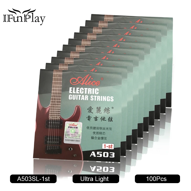 Струна для электрогитары Alice A503 A503SL .009 дюймов 23 мм 1 первая струна 100 шт. | Спорт и