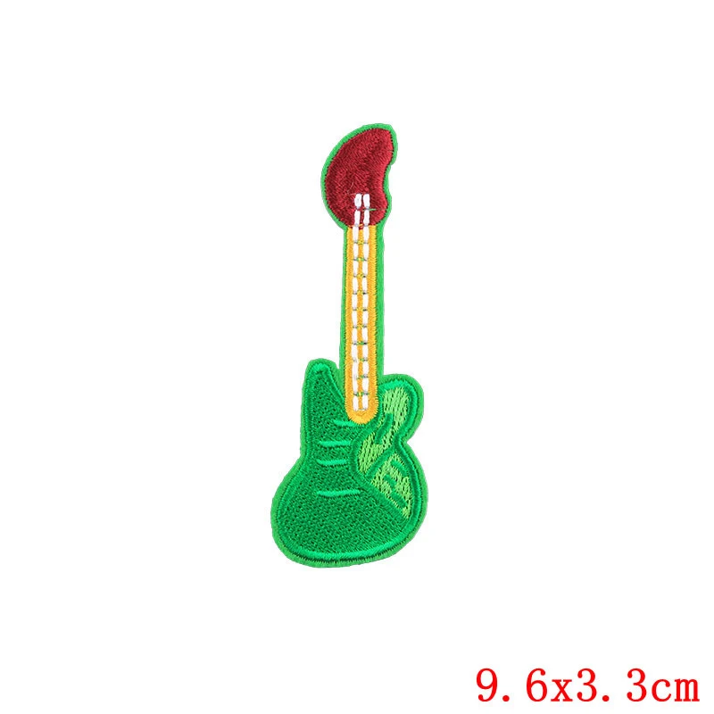 Музыка Гитара Примечание нашивки наклейки железа на одежде передачи тепла